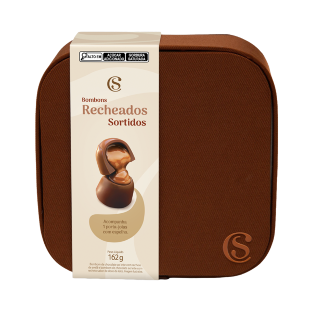 Porta Joias com Bombons de Doce de Leite e Avel&atilde; 162g, , large. image number 0